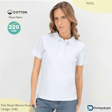 Polo Mujer Blanco Koupan